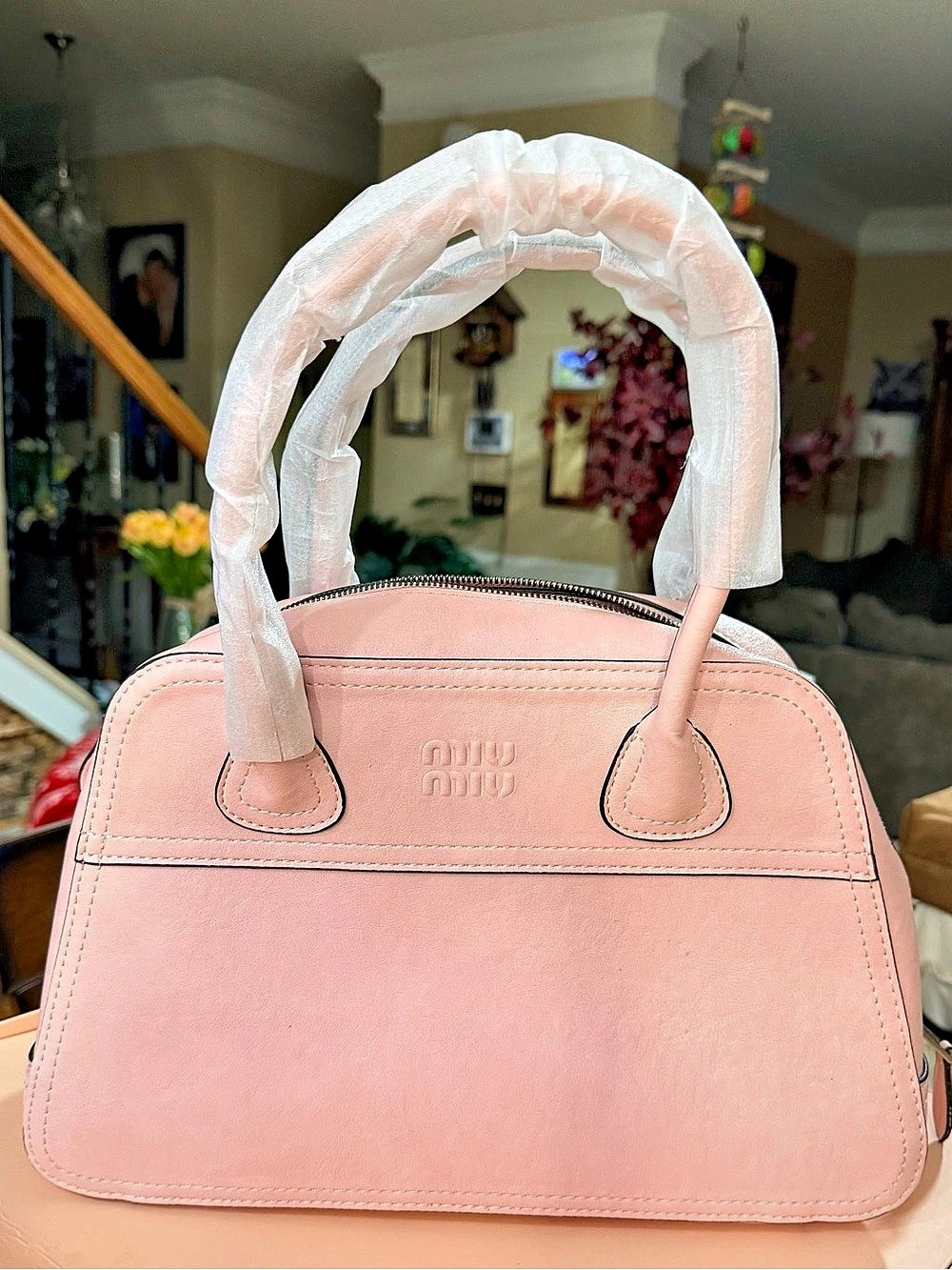 MCM Pink Satchel Like New